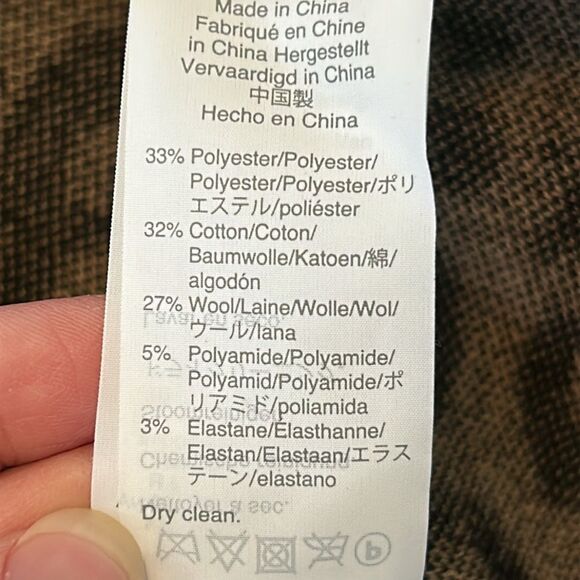 J. Crew Cotton Wool Blend Leopard Print Sweater Dress Size Large - Picture 5 of 8